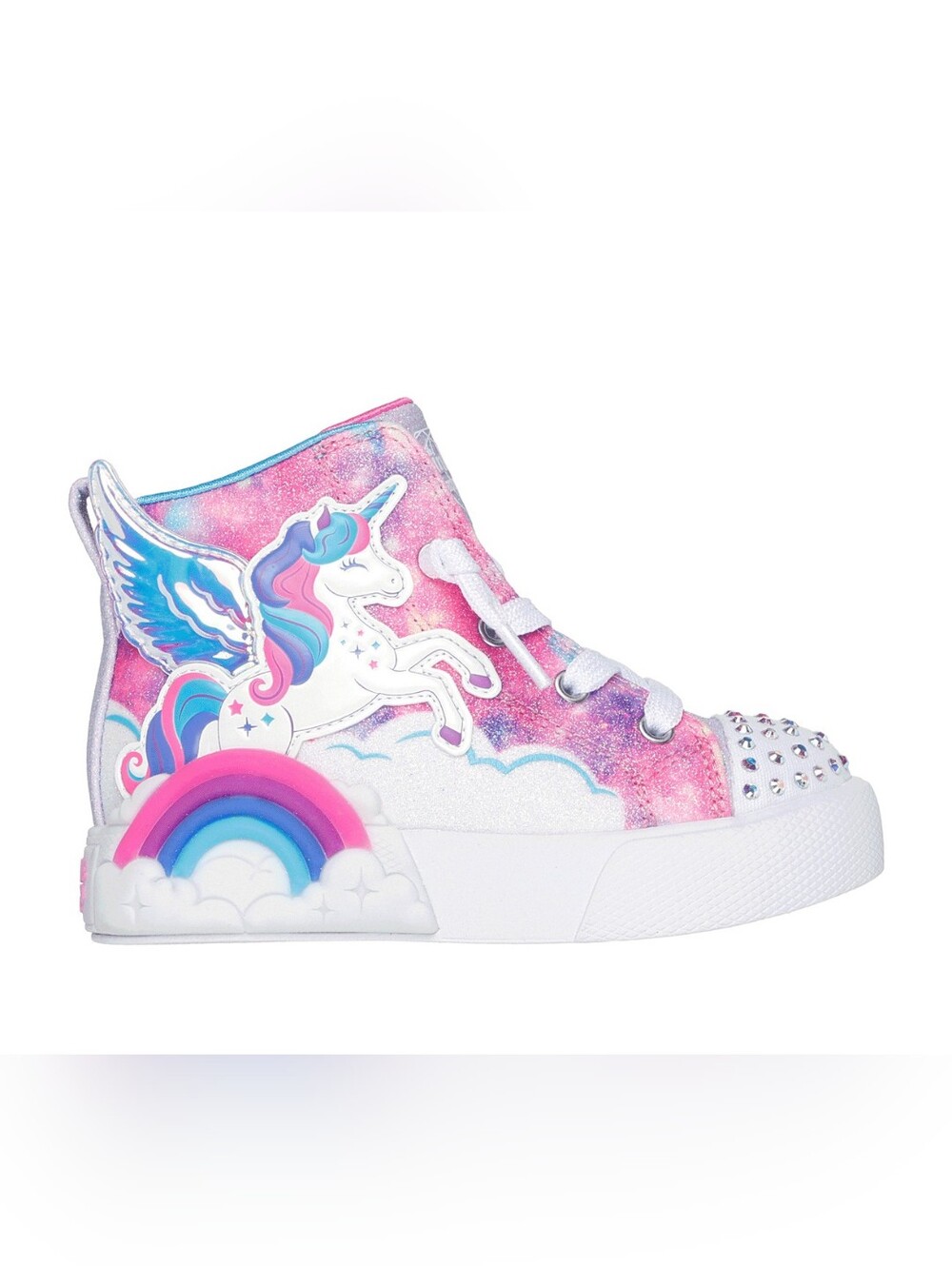 NIB Skechers Twinkle Toes: Twinkle Magic Unicorn Light-Up High-Top Sneakers- 5